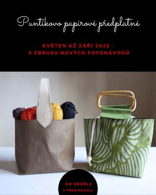 Představuji vám project bag Tetu Květu: Každý máme takovou tetu, která má vždy s sebou nějaká klubíčka, látečky, vyšívání...